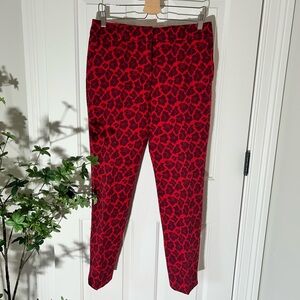 Talbots Red Cheetah Pants